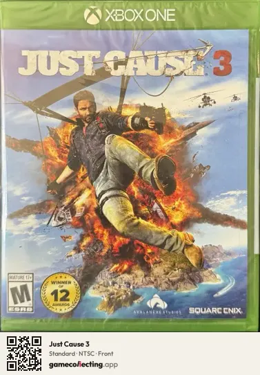 Just Cause 3 Xbox One, NTSC box front