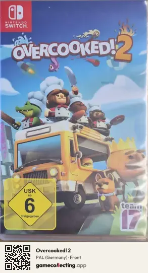 Overcooked! 2 Nintendo Switch, Germany box front