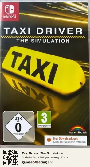 Taxi Driver: The Simulation Nintendo Switch, Germany box front