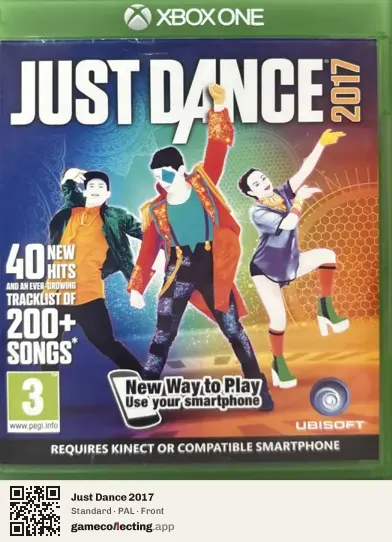 Just Dance 2017 Xbox One, PAL box front