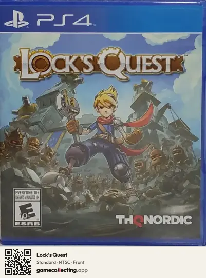 Lock's Quest PlayStation 4, NTSC box front