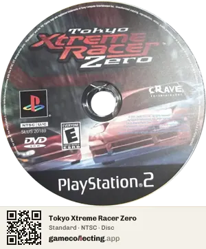 Tokyo Xtreme Racer Zero PlayStation 2, NTSC disc