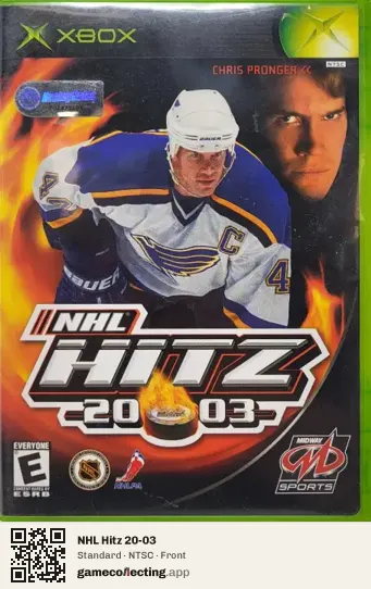 NHL Hitz 20-03 Xbox, NTSC box front