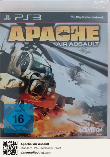 Apache: Air Assault PlayStation 3, Germany box front