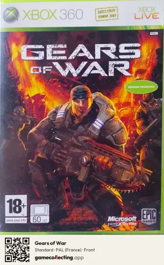 Gears of War Xbox 360, France box front
