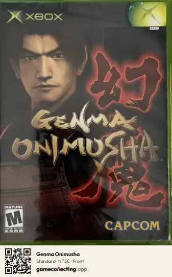Genma Onimusha Xbox, NTSC box front