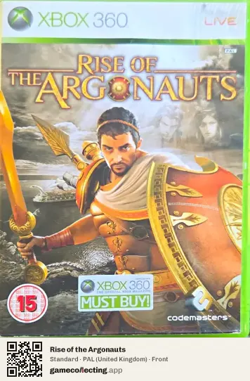 Rise of the Argonauts Xbox 360, United Kingdom box front