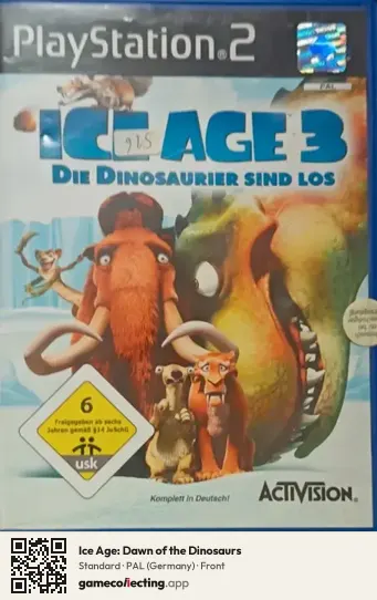 Ice Age: Dawn of the Dinosaurs PlayStation 2, Germany box front