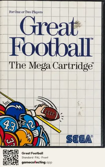 Great Football Sega Master System, PAL box front