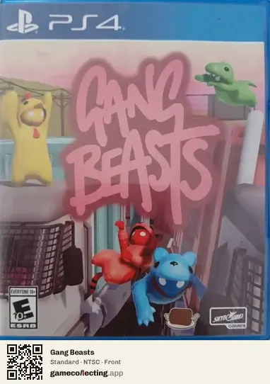 Gang Beasts PlayStation 4, NTSC box front