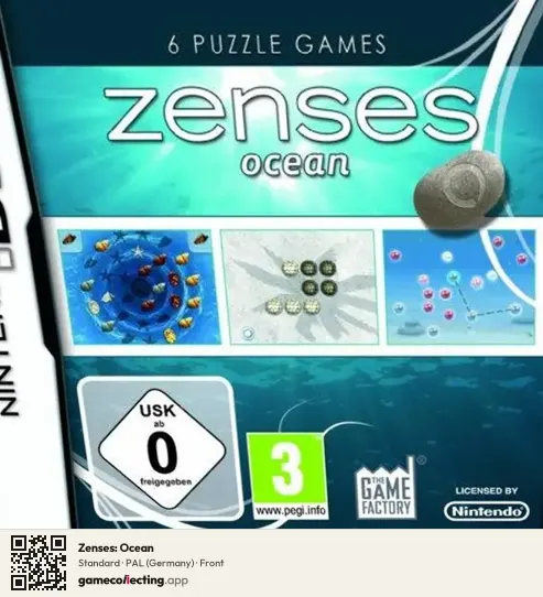 Zenses: Ocean Nintendo DS, Germany box front