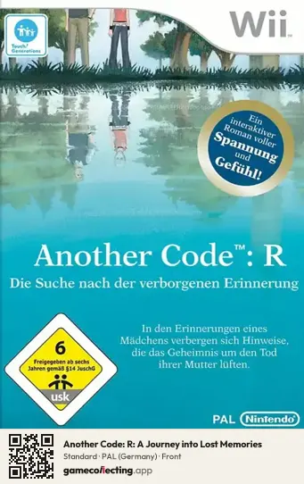 Another Code: R: A Journey into Lost Memories Nintendo Wii, Germany box front