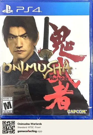 Onimusha: Warlords PlayStation 4, NTSC box front