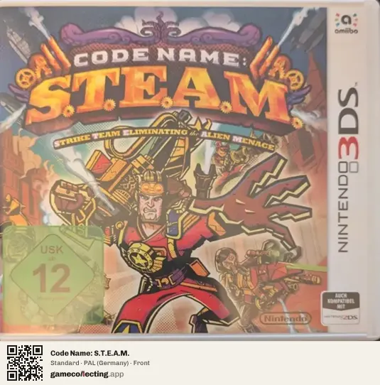 Code Name: S.T.E.A.M. Nintendo 3DS, Germany box front