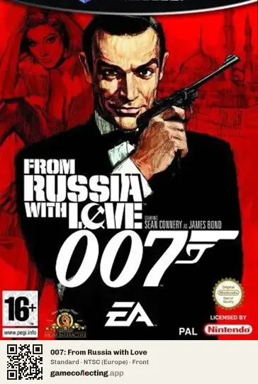 007: From Russia with Love Nintendo GameCube, Europe box front