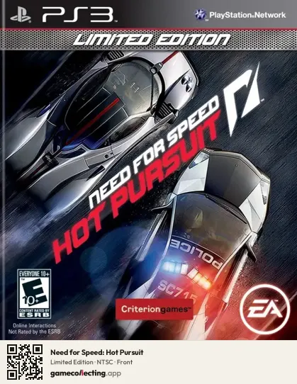 Need for Speed: Hot Pursuit PlayStation 3, NTSC box front