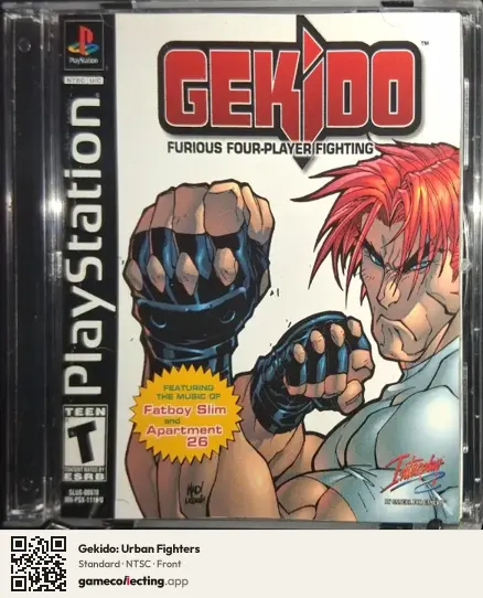 Gekido: Urban Fighters PlayStation, NTSC box front