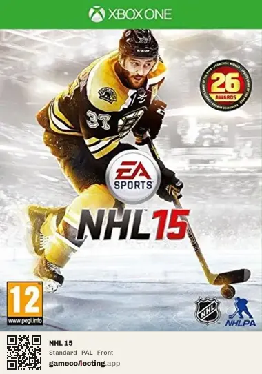 NHL 15 Xbox One, PAL box front