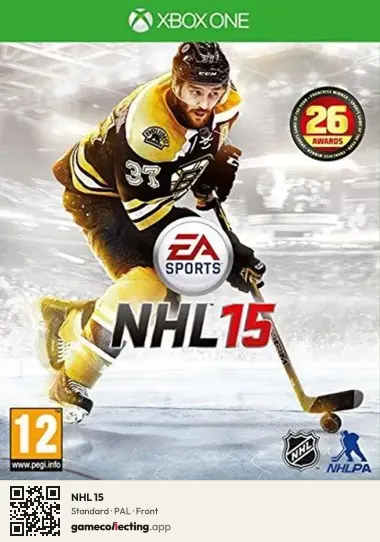 NHL 15 Xbox One, PAL box front