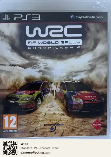 WRC PlayStation 3, France box front