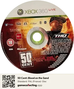 50 Cent: Blood on the Sand Xbox 360, PAL disc