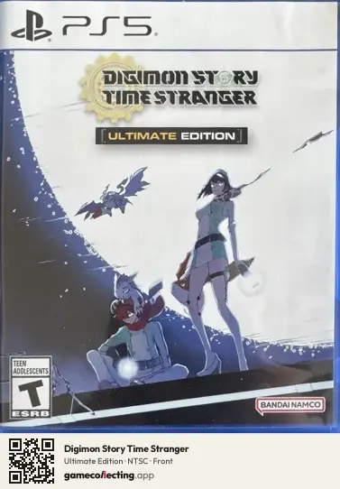 Digimon Story Time Stranger PlayStation 5, NTSC box front