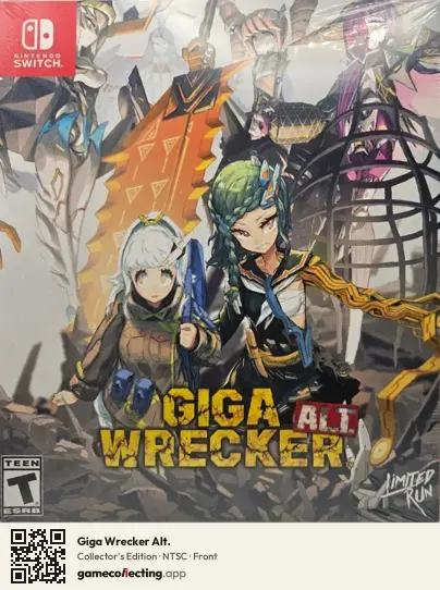 Giga Wrecker Alt. Nintendo Switch, NTSC box front
