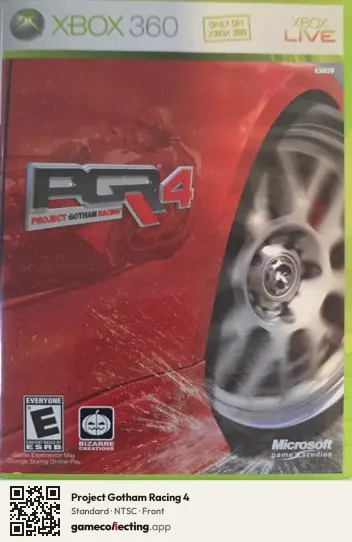 Project Gotham Racing 4 Xbox 360, NTSC box front