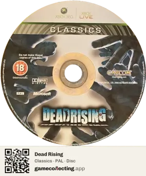 Dead Rising Xbox 360, PAL disc