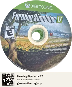 Farming Simulator 17 Xbox One, NTSC disc