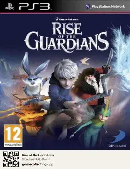 Rise of the Guardians PlayStation 3, PAL box front
