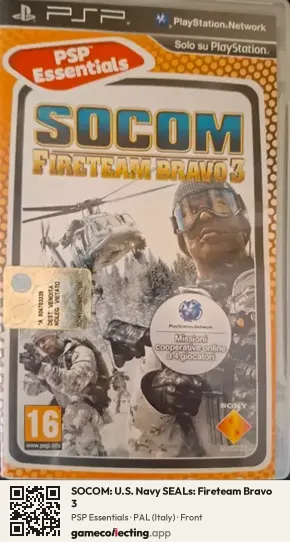 SOCOM: U.S. Navy SEALs: Fireteam Bravo 3 PlayStation Portable, Italy box front