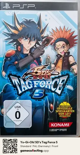 Yu-Gi-Oh! 5D's Tag Force 5 PlayStation Portable, Germany box front