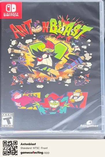 Antonblast Nintendo Switch, NTSC box front