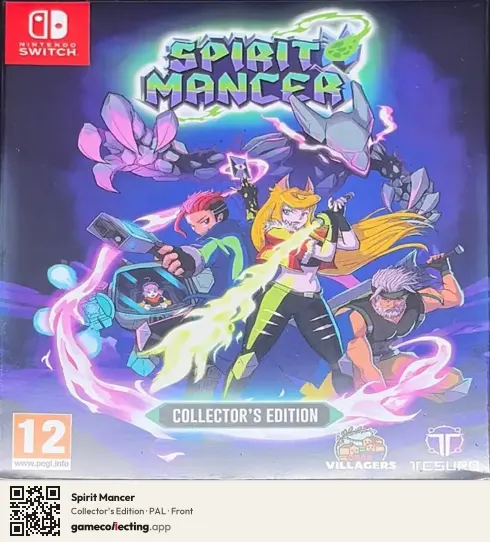 Spirit Mancer Nintendo Switch, PAL box front