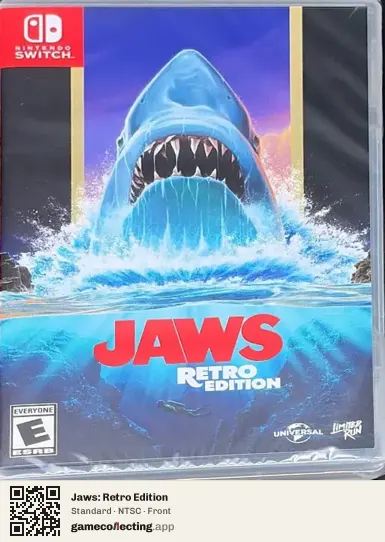 Jaws: Retro Edition Nintendo Switch, NTSC box front
