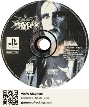 WCW Mayhem PlayStation, NTSC disc