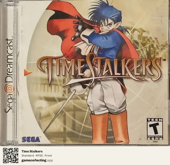 Time Stalkers Sega Dreamcast, NTSC box front