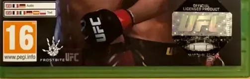 EA Sports UFC 5, the PEGI square on its front
