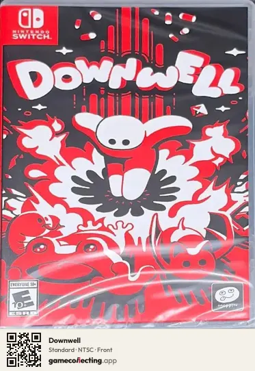 Downwell Nintendo Switch, NTSC box front