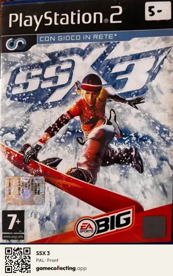 SSX 3 PlayStation 2, PAL box front