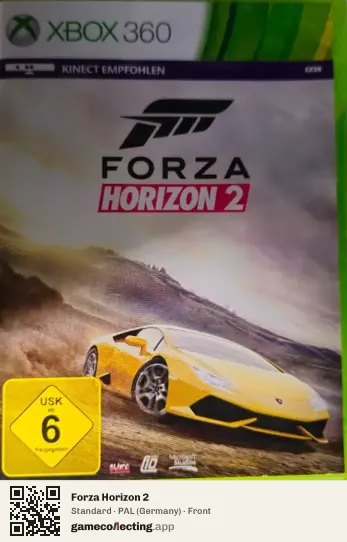 Forza Horizon 2 Xbox 360, Germany box front