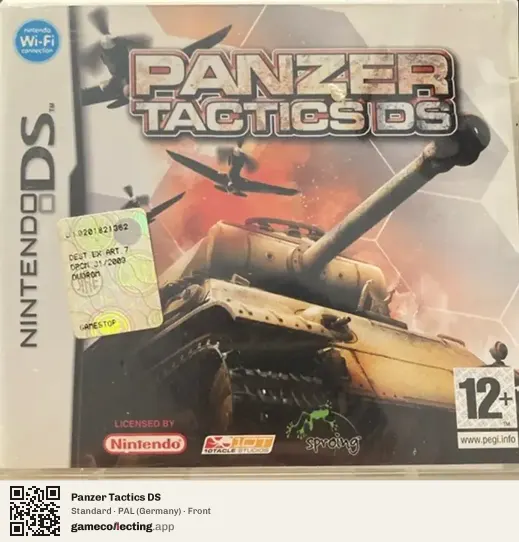 Panzer Tactics DS Nintendo DS, Germany box front