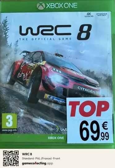 WRC 8 Xbox One, France box front