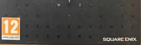 Kingdom Hearts III, the PEGI square on its front