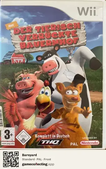 Barnyard Nintendo Wii, PAL box front