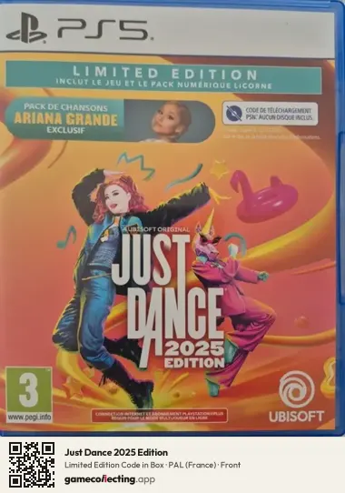 Just Dance 2025 Edition PlayStation 5, France box front