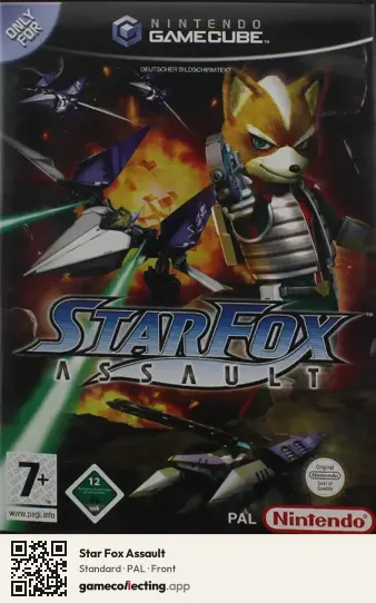 Star Fox Assault Nintendo GameCube, PAL box front