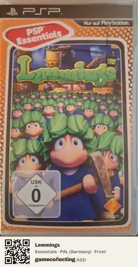 Lemmings PlayStation Portable, Germany box front
