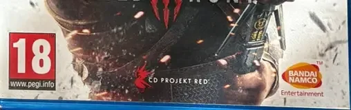 The Witcher 3: Wild Hunt, the PEGI square on its front
